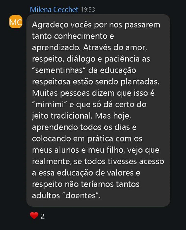 Depoimento de Milena Cecchet sobre a Certificação